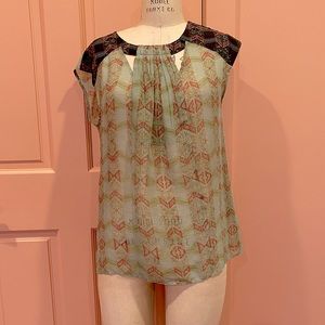 Anthropologie Patterned Top —Tribal Blouse